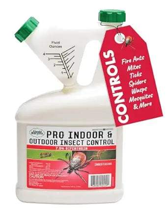 7.9% Bifenthrin Insecticide - 64 Ounces - (Compare to Leading Brands)  Professional Indoor & Outdoor Insect Control - Kills on Contact - Fire Ants, Ticks, Gnats, Fleas & More