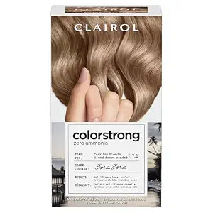 Clairol ColorStrong Permanent Hair Dye Ammonia-Free, 7.1 Dark Ash Blonde