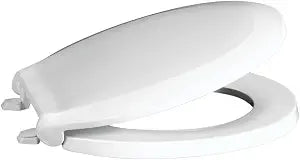 Centoco Round Toilet Seat, Heavy Duty Commercial, Steel Hinge, White