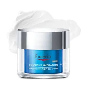 Eucerin Immersive Hydration Replenishing Night Gel Face Cream, 1.7 OZ