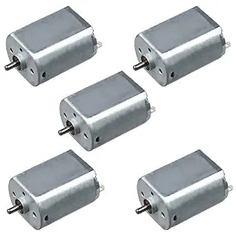 Fielect 5Pcs DC Motor 3-12V 9000RPM Electric Motor Micro Motor Mini Motor Round Shaft for RC Boat DIY Airplane Toys Model DIY Hobby