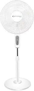 Technical Pro Smart 16" Standing Fan with WiFi Control, 270┬░ Oscillating Pedestal Fan Compatible w/Alexa & Google, Adjustable Height Electric Fan, 3 Speeds, Timer, Sleep Mode, Fans for Bedroom