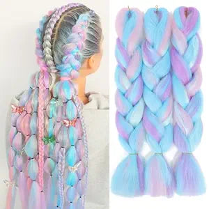 Braiding Hair,Colored Braiding Hair Extensions for Women Girl