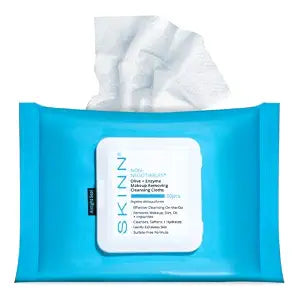 SKINN Facial Cleansing Makeup Remover Wipes - Gentle Exfoliation