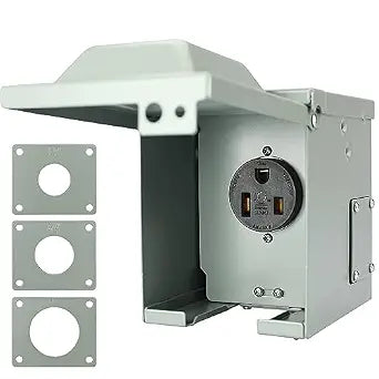 RVGUARD 50 Amp 250 Volt 6-50R EV/Welding Power Outlet Box