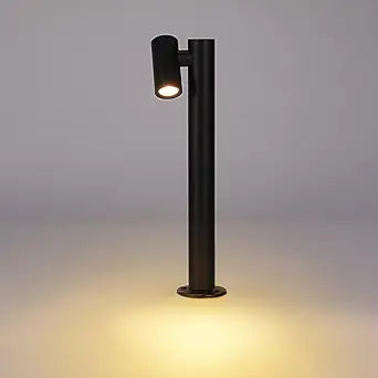Modern Pathway Lights Adjustable Angle Spotlight Post Lights Outdoor Path Lights LED 2700K Warm Light Walkway Lighting Landscape Sideway Lighting IP65 Waterproof (1-Light)