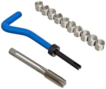E-Z Lok EK31020 Helical Threaded Insert Kit, 304 Stainless Steel, 3/8"-24 Thread Size, 0.750" Installed Length (Pack of 10)