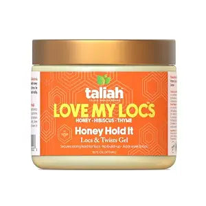 Taliah Waajid Love My Locs Honey Hold It Locs & Twists Gel - Hair Styling Gel for Textured Hair, 16oz - Infused with Honey, Hibiscus, and Thyme for Healthy Locs