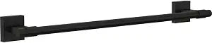 Franklin Brass Towel Rack | 18 Inch Matte Black Towel Bar for Bathroom, Kitchen | Maxted Accessories