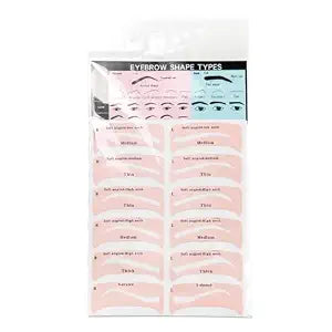 TORMEN 48 PCS Eyebrow Stencil Kit for Women 24 Styles Brow Stencil toolBrow Shaping Templates with Strap Makeup Skin-Friendly Shaper Beginners Pros