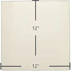Malm Spin-A-Fire Door Glass (Ceramic) Γ 12" x 12" x 3/16" | Post-1994 Replacement Panel | CG-1212