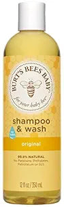 Burt's Bees Baby Shampoo & Wash, Original Tear Free Baby Soap - 12 Ounce Bottle