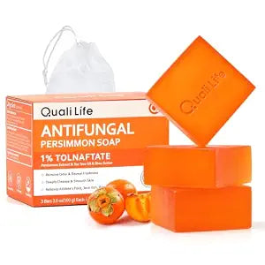Persimmon Antifungal Soap Bar with 1% Tolnaftate, Medicated Soap