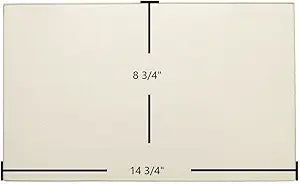 Drolet Pyropak, Spark Ceramic Glass Panel Γ 14 3/4" x 8 3/4" Replacement (SE63002)