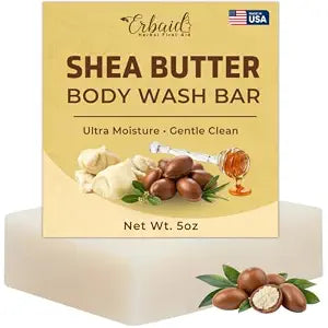 Shea Butter Body Wash Bar – Natural Bar Soap with Goat Milk, Sensitive Skin