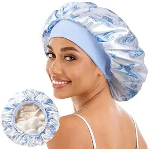 Umisleep 22 Momme Mulberry Silk Lined Bonnet for Sleeping Women, Adjustable