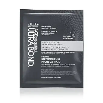 AGE beautiful Charcoal Clay Powder Hair Lightener with Ultra Bond Building Formula, Lifts Up to 7+ Levels, Lightens & Tones in One Step, Professional for Highlights
