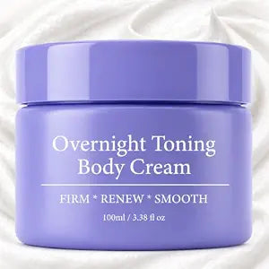 Overnight Toning Whip Cream, Firming Body Cream for Tightening & Hydration, Helps Improve the Appearance of Loose Skin and Uneven Skin on Belly, Arms, Booty and Thighs, Whipped Texture