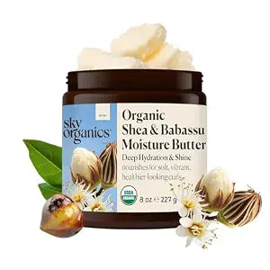 Sky Organics Organic Shea & Babassu, Hydration Butter, 8 oz, Hair & Skin
