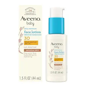 Aveeno Baby Daily Moisture Face Lotion SPF 30, 1.5 fl. oz