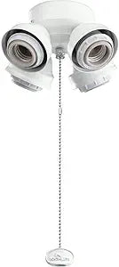 Kichler 350210MWH Transitional LED Fan Fitter from Accessory Collection Finish, Matte White