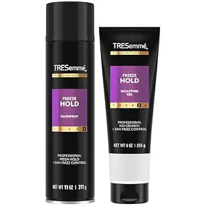 TRESemme Freeze Hold Hairspray + Sculpting Hair Gel, Alcohol-Free – Anti-Humidity, 24H Frizz Control