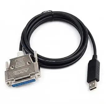 USB to DB25 Female Cable FT232RL RS232 Serial Cable for BIO-TEK Microplate Reader PN75053, 6ft Industrial Shielded Data Cable