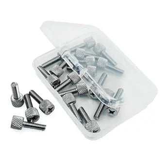 20Pcs Rack Screws, Hand-Twist Knurled Thumb Screws for Rack Mount Hardware  Tool-Free Installation, Chrome Plated Carbon Steel, Compatible with ECHOGEAR, Startech, NavePoint, Sysracks (#10-32x5/8)