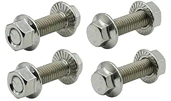 Stainless Steel Flange Screws, Flange Bolts, Exhaust Manifold Hardware Kit (Bolts&Nuts) M10X1.5-35mm (4-Pack)