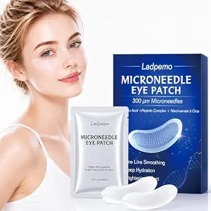 Micro-Dart Under Eye Patches with Sodium Hyaluronate & Caffeine, 3 Pairs