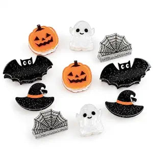 10 Pcs Halloween Hair Claw Clips for Women Girls Mini Halloween Hair Clips