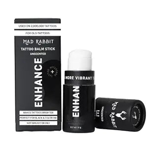 Mad Rabbit Enhance Tattoo Balm Stick, Tattoo Aftercare, 0.2 oz