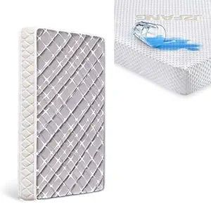 Crib Mattress + Waterproof Mattress Fitted Sheets