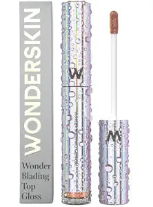 Wonderskin Lip Gloss - Gold Glitter Top Gloss, Long Lasting Gloss