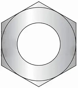 M2-0.40 Finished Hex Nuts / A4-70 Stainless Steel/DIN 934 (Quantity: 5000)