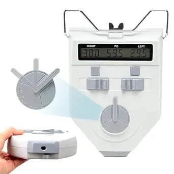 Optical Digital Pupilometer, Pupil Meter LCD Display Pd Meter with Memory Function, Pupillary Distance Measuring Tool Optical Instrument 45-82mm