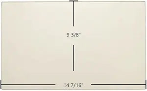 Breckwell Big E II Door Glass Replacement Γ 14 7/16" x 9 3/8" High-Temperature Ceramic Glass Panel (892038)