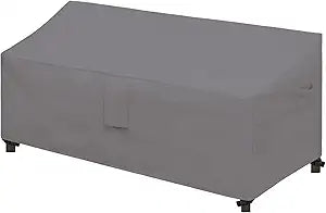 Easy-Going Waterproof Patio Sofa Cover UV Resistant 3 Seater Outdoor Sofa Cover Weatherproof Lawn Patio Furniture Cover with Tape Sealed Seam (76Wx32.5Dx33H inch, Gray)