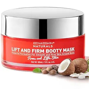 Enaskin Naturals Anti Cellulite Body Firming Cream: Tightening & Lifting Booty Lotion with 3D Thermal Tech for Bum, Belly, Thigh & Women Sagging Skin, Shea Butter & Coconut Oil, 3.4 oz