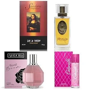 Sandora Fragrances Women's Perfume 3-Pack – Eau de Parfum – Three Full-Size 100 ml Bottles – Sweet + Floral + Modern + Classic Fragrance