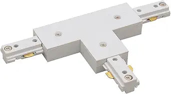 Nora Track Light NT-2314W/L - White - T-Connector - Left Hand Polarity - Dual Circuit - Compatible with Halo Track