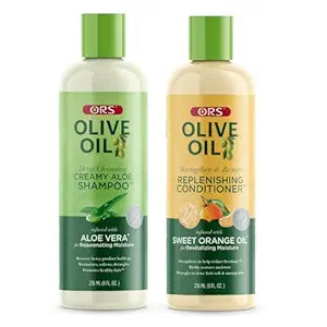 ORS Olive Oil Shampoo & Conditioner for Moisture, Strengthen & Restore - Bundle