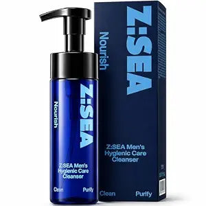 Z:SEA Men's Foaming Intimate Wash, pH Balanced and Odor Control, 5.29 Oz