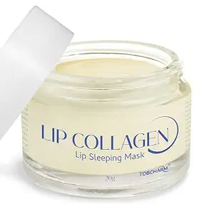 Lip Sleeping Mask (20g), Collagen Lip Mask Overnight, Lip Plumper with Hyaluronic Acid, Peptide Complex Lip Balm for Lip Wrinkle Repair and Plumping, Natural Hydration for Smooth Lips