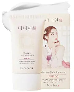 DANAHAN Korean Face Sunscreen SPF 50, No White Cast, Under Makeup, 1.7 oz