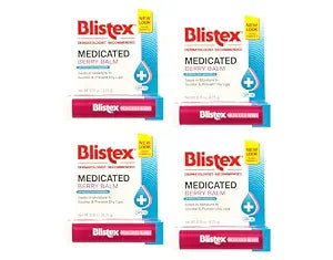 Blistex Medicated Berry Balm, 0.15 Ounces (Pack of 4)