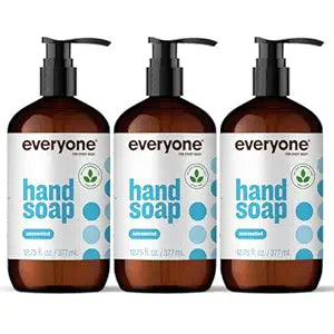 Everyone Liquid Hand Soap, Unscented, 12.75 oz 3-Pack