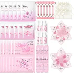 60PCS Spa Party Supplies for Girls, Sleepover Birthday Party Kit
