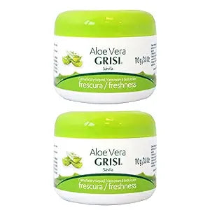 Grisi Aloe Vera Face Cream & Body Lotion Freshness, 3.8 oz (Pack of 2)