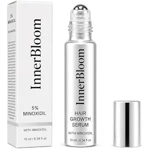 Innerbloom Minoxidil 5% Roll On with Rosemary Oil and Biotin - Hair Growth Serum